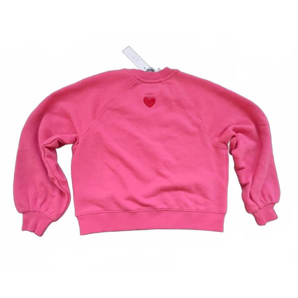 Just Madison NEW Pink Heart Embroidered Sweatshirt - XS - Picture 7 of 10